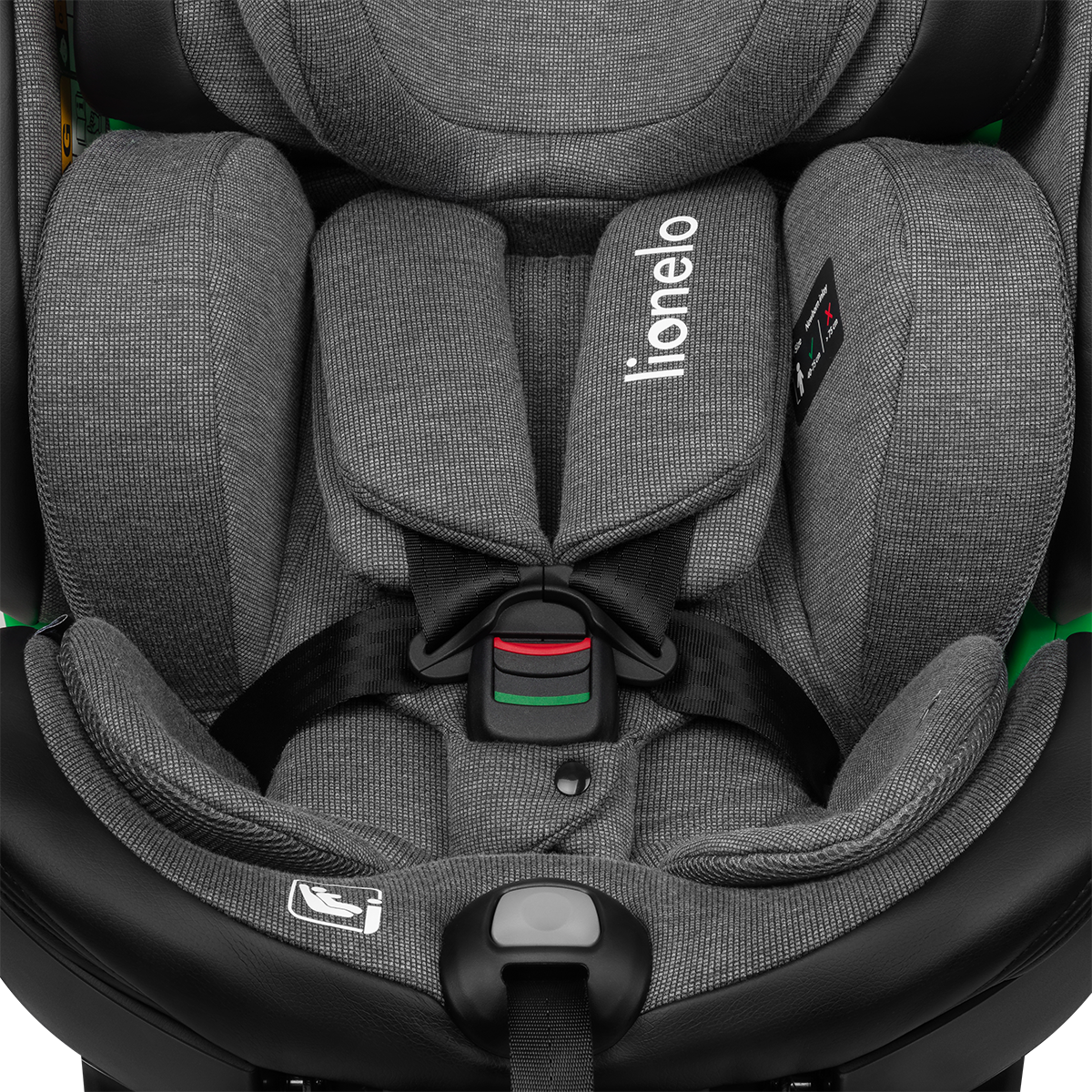 i-Size convertible car seat product view 5 Lionelo Harmony i-Size Grey Graphite Leather