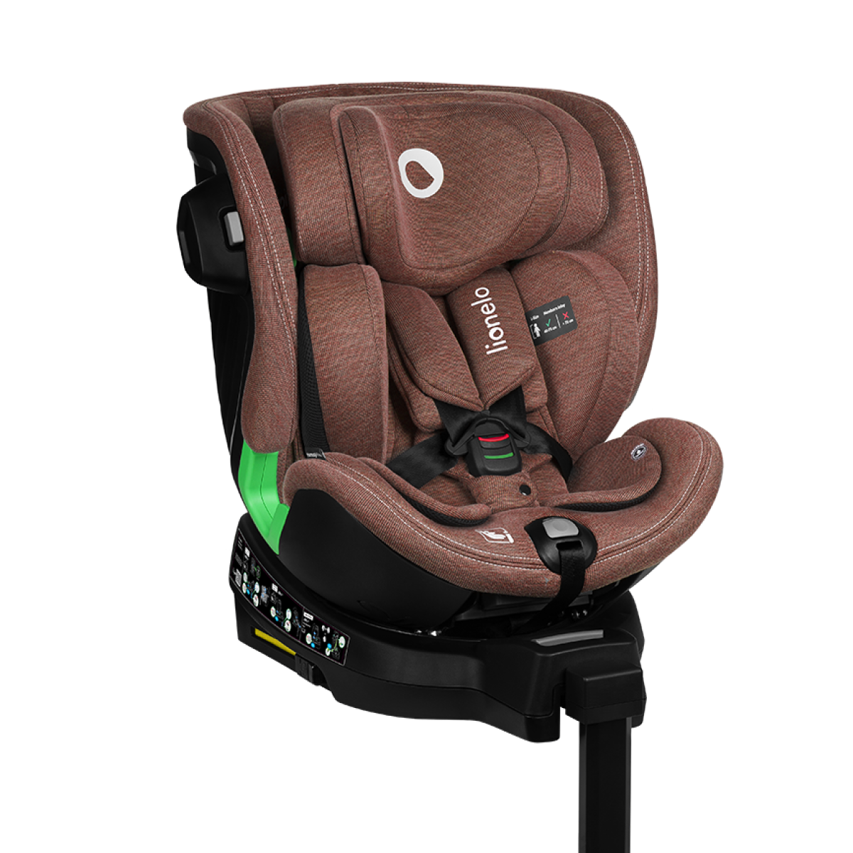 i-Size convertible car seat Lionelo Harmony i-Size Red Brick Bamboo