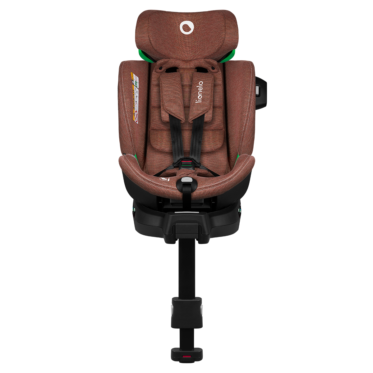 i-Size convertible car seat product view 3 Lionelo Harmony i-Size Red Brick Bamboo