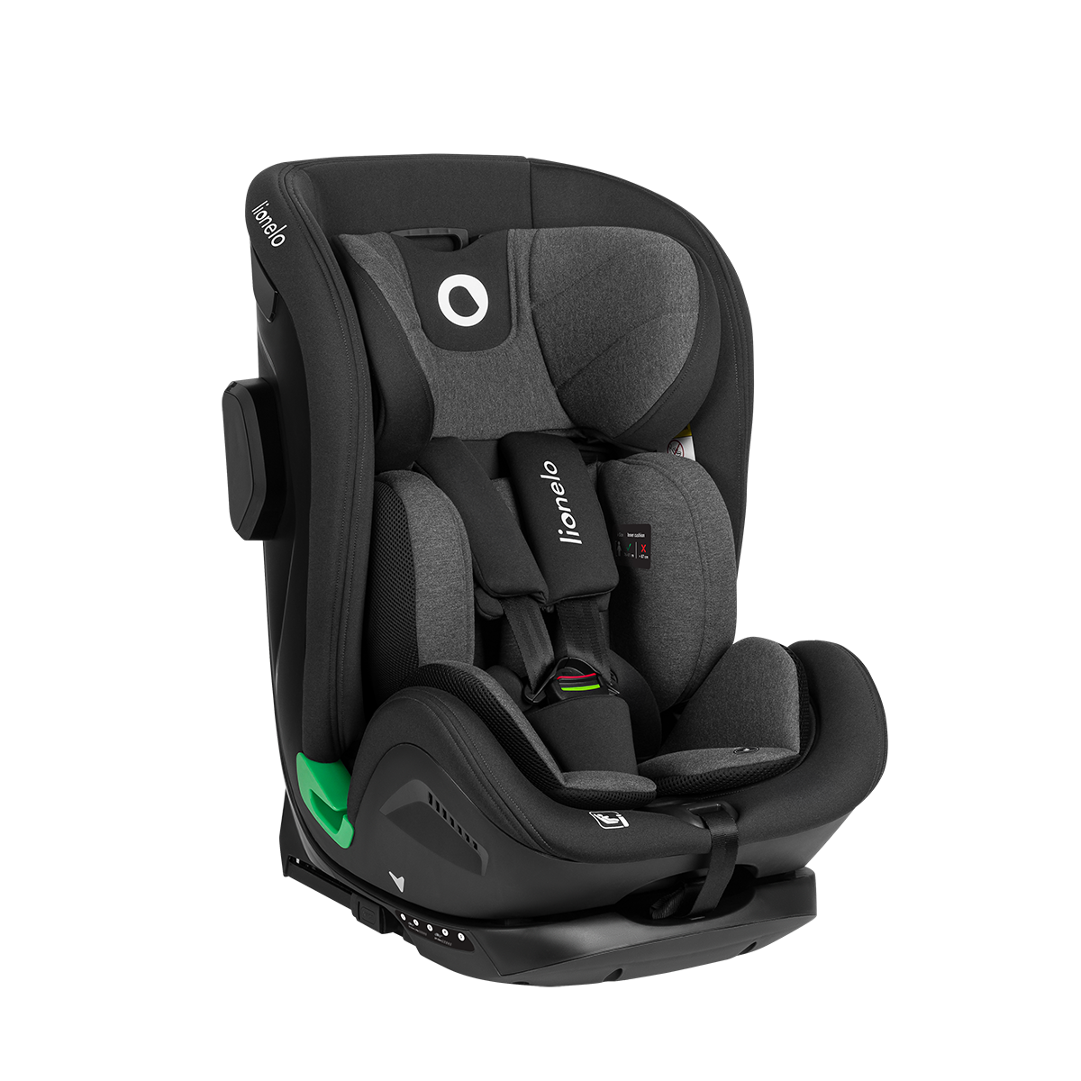 i-Size convertible car seat Lionelo Harper i-Size Black Carbon Grey