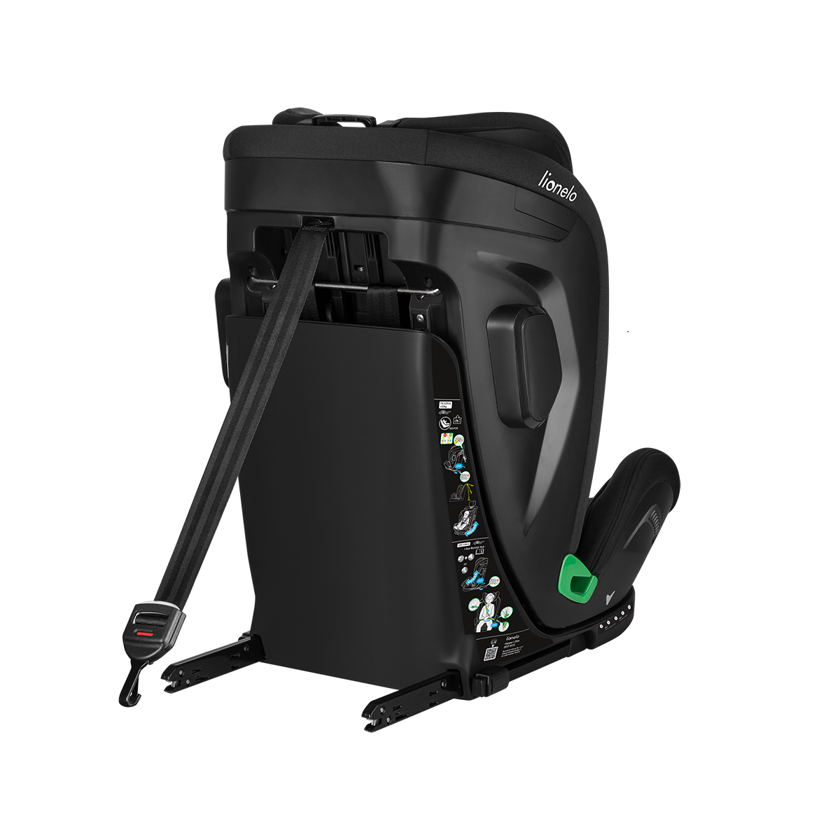 i-Size convertible car seat product view 5 Lionelo Harper i-Size Black Carbon Grey