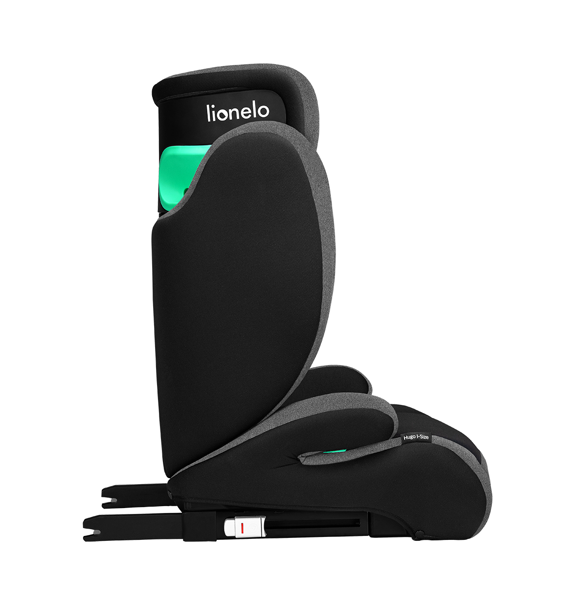 i-Size booster car seat product view 5 Lionelo Hugo i-Size Black Grey