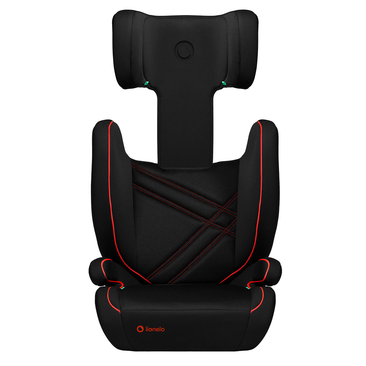 i-Size car seat product view 3 Lionelo Hugo i-Size Sporty Black Red