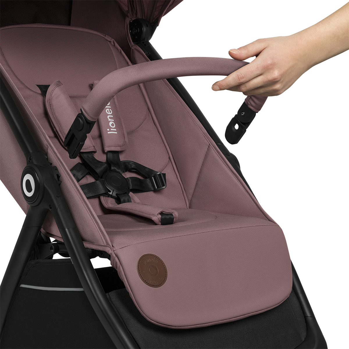 baby stroller product view 6 Lionelo Ingrid Pink Mauve
