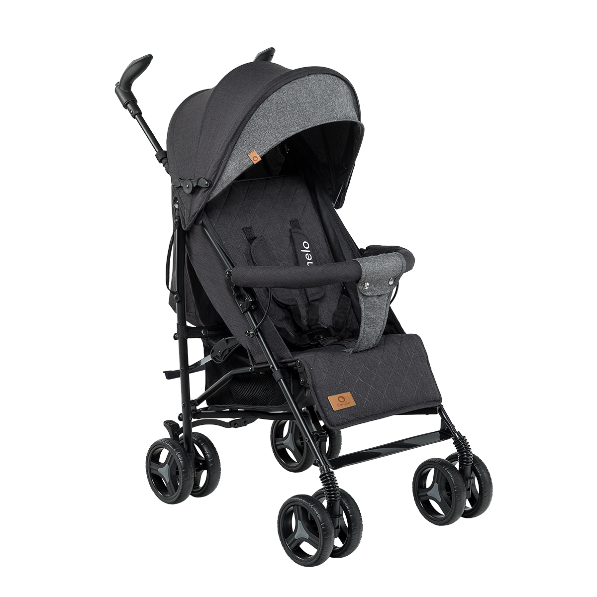 baby stroller product view 2 Lionelo Irma Black Dark Grey