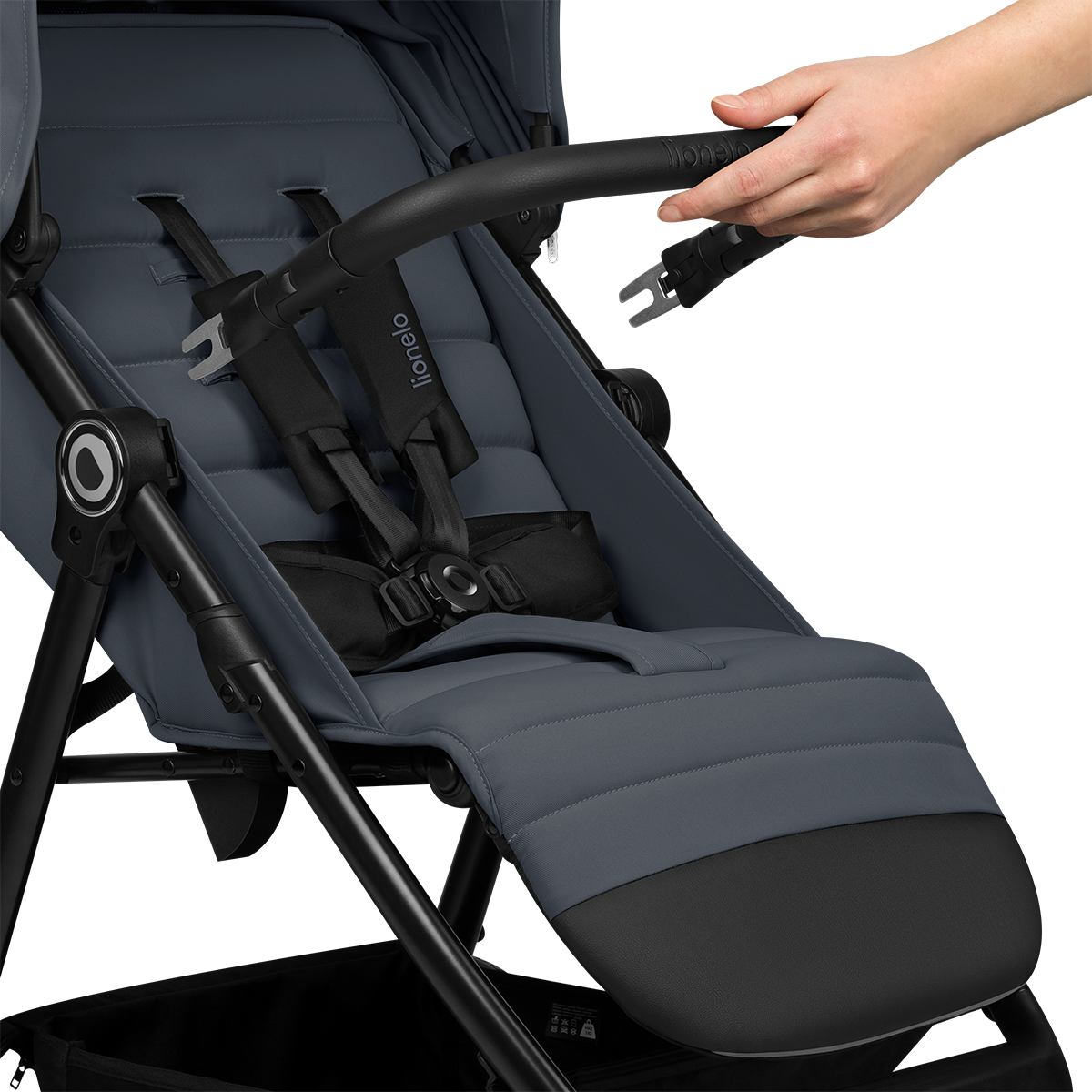 baby stroller product view 8 Lionelo Iva Grey Graphite