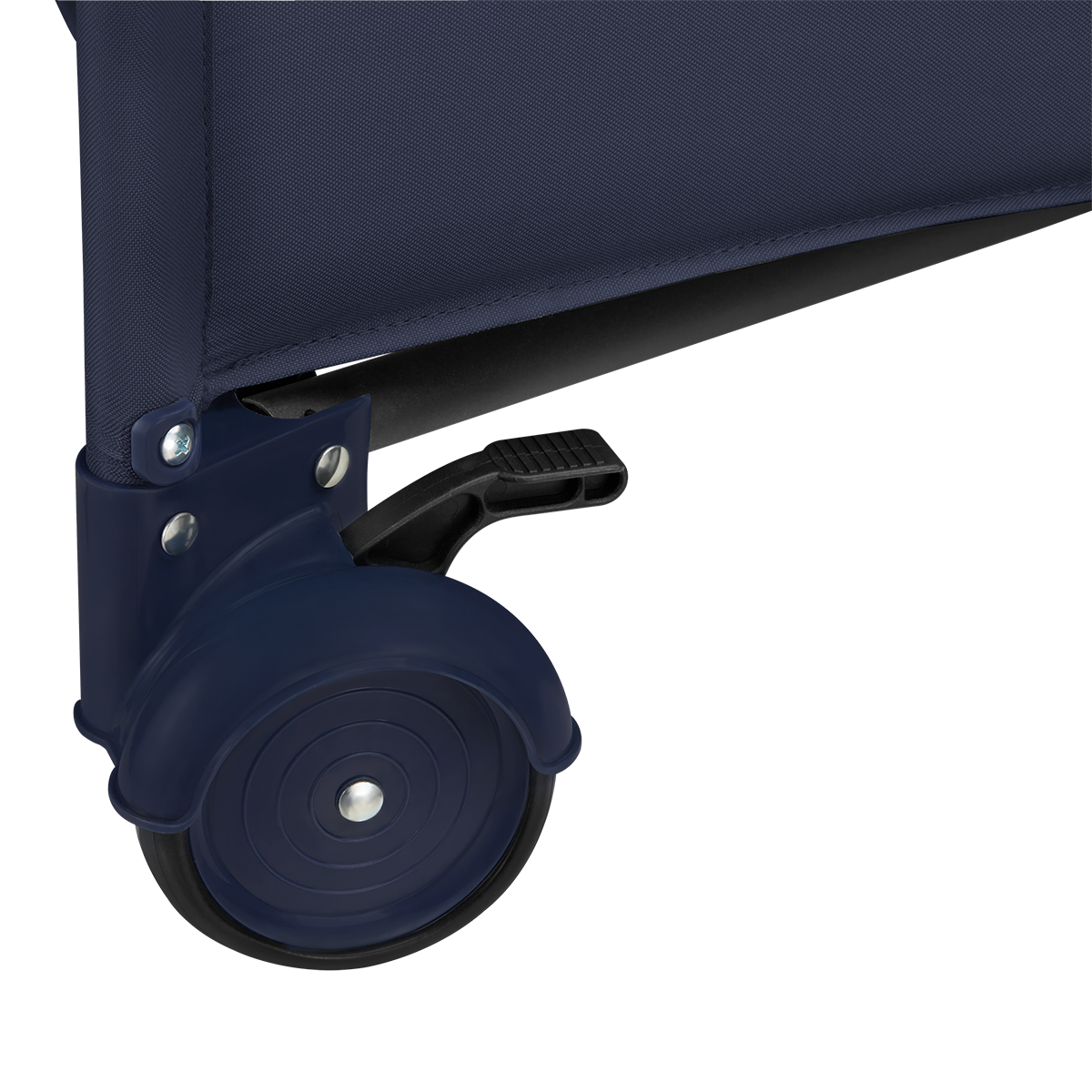 travel cot folded view Lionelo Jasmin Easy Fold Blue Navy