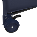 travel cot folded view Lionelo Jasmin Easy Fold Blue Navy