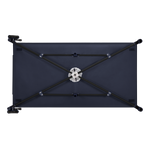 travel cot folded view Lionelo Jasmin Easy Fold Blue Navy