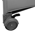 travel cot folded view Lionelo Jasmin Easy Fold Grey Stone