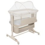 bedside crib product view 3 Lionelo Jodie Beige Cream