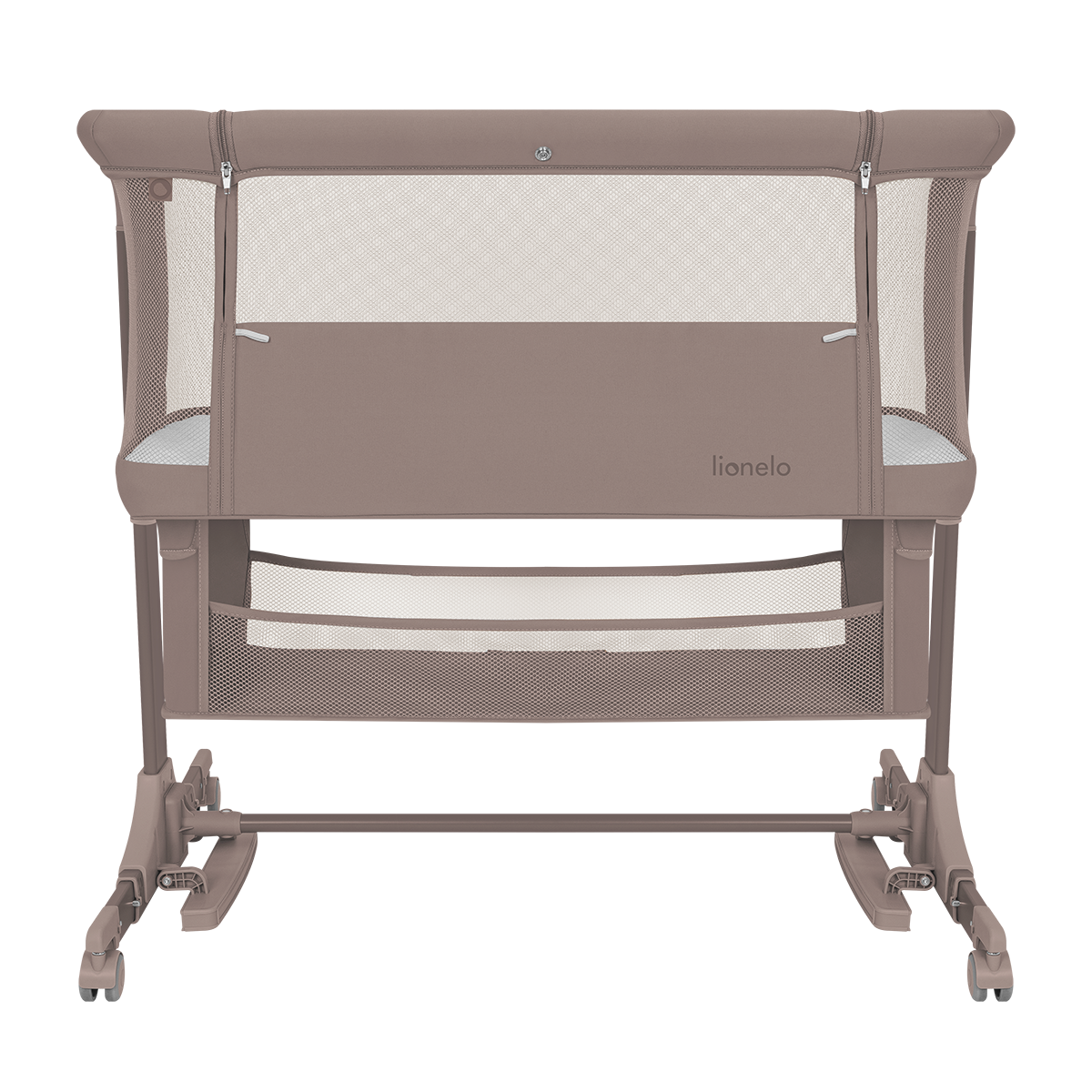 bedside crib product view 5 Lionelo Jodie Beige Taupe