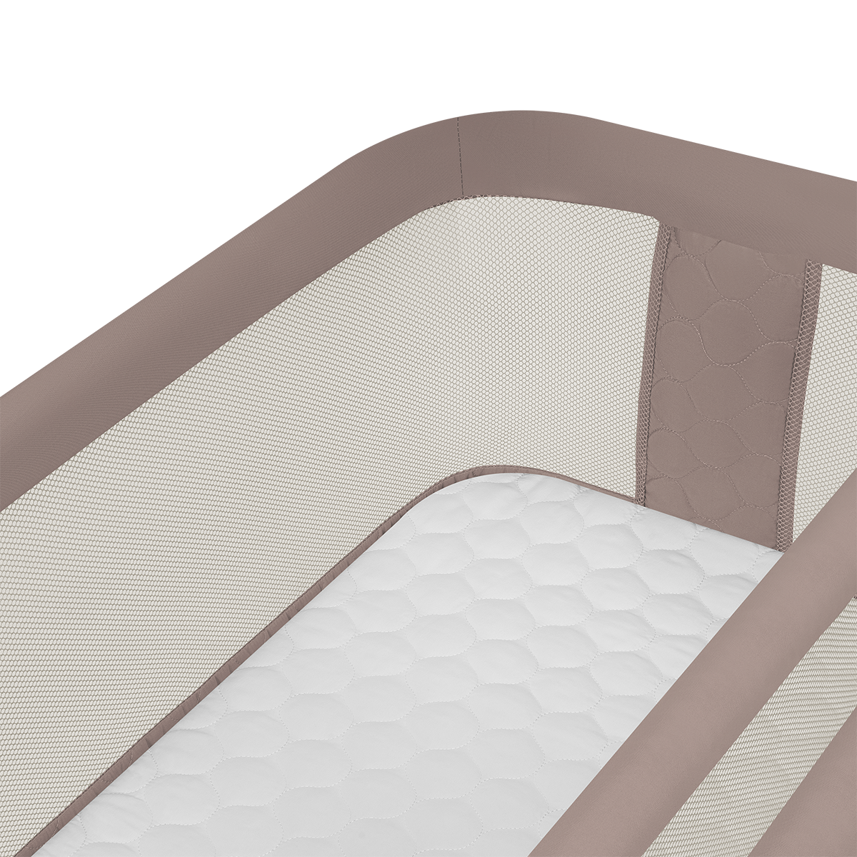 bedside crib product view 6 Lionelo Jodie Beige Taupe