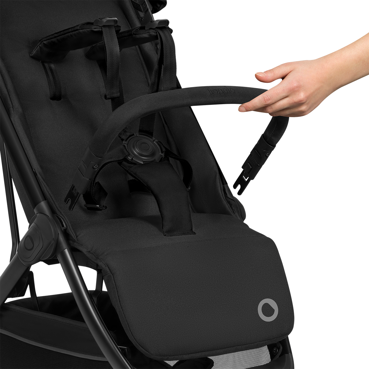 baby stroller product view 6 Lionelo Julie Air Black Onyx