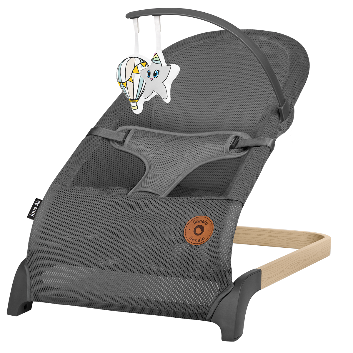 baby bouncer or rocker Lionelo June Air Grey Graphite