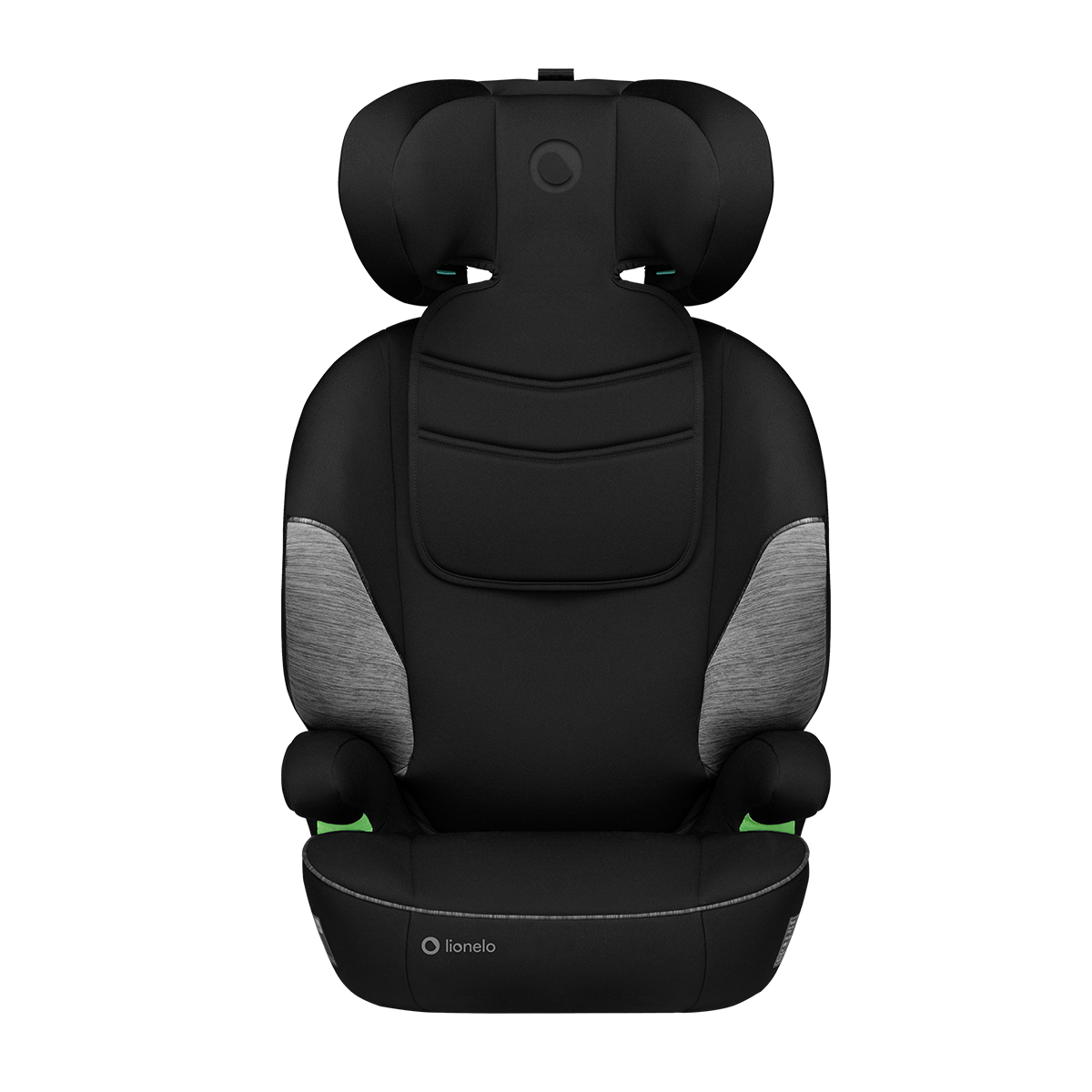 i-Size booster car seat product view 2 Lionelo Lars i-Size Black Grey