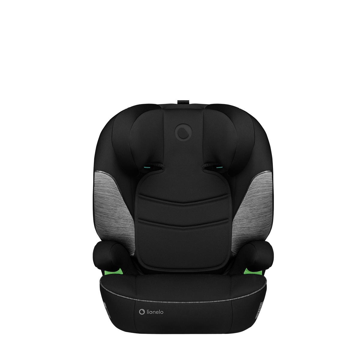 i-Size booster car seat product view 3 Lionelo Lars i-Size Black Grey