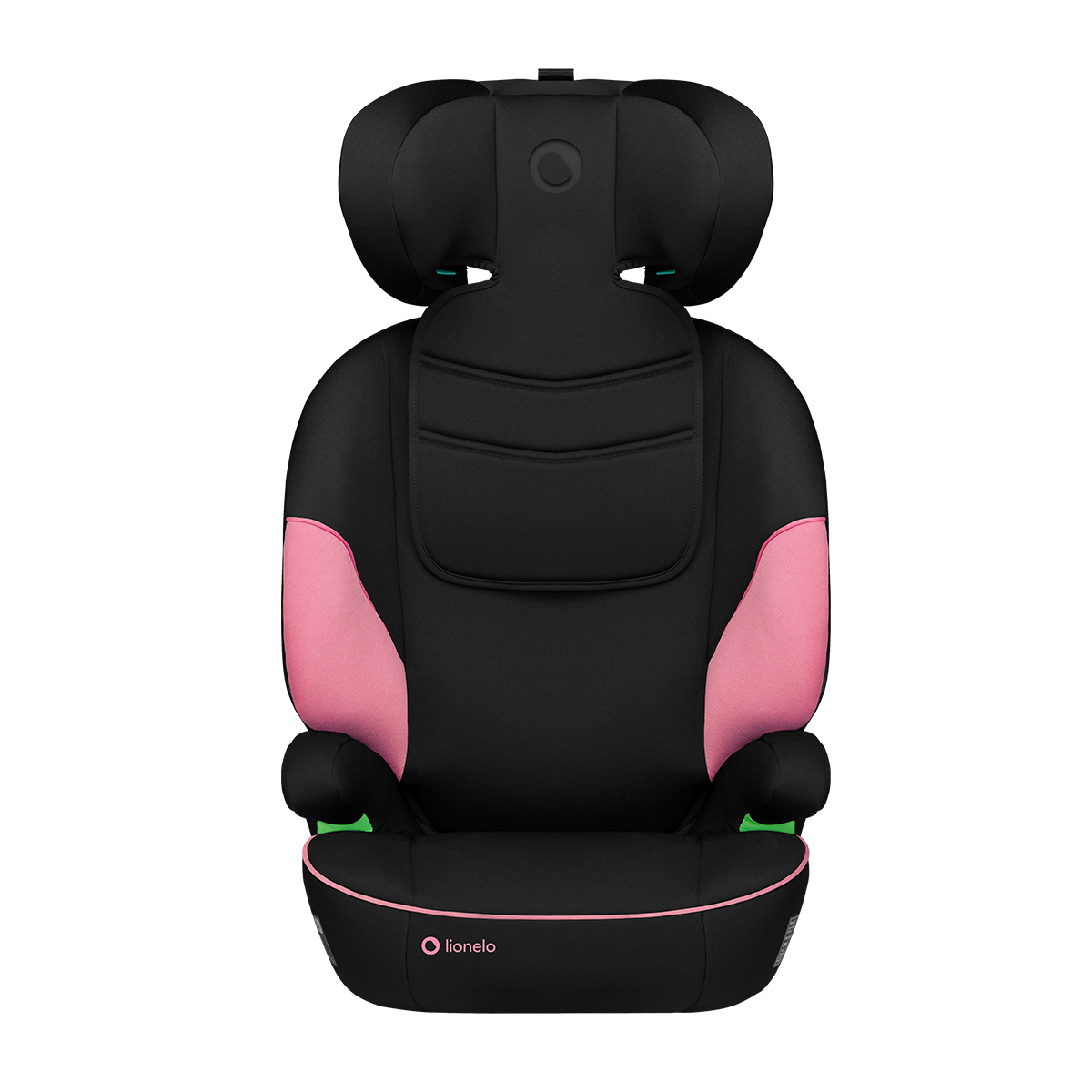 i-Size booster car seat product view 2 Lionelo Lars i-Size Pink Baby