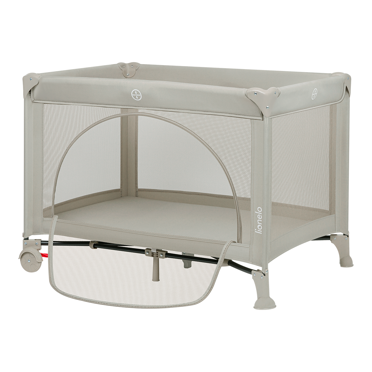 bedside crib product view 5 Lionelo Laura Beige Sand