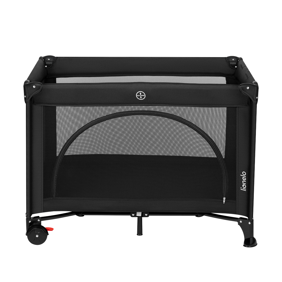 bedside crib Lionelo Laura Black Carbon