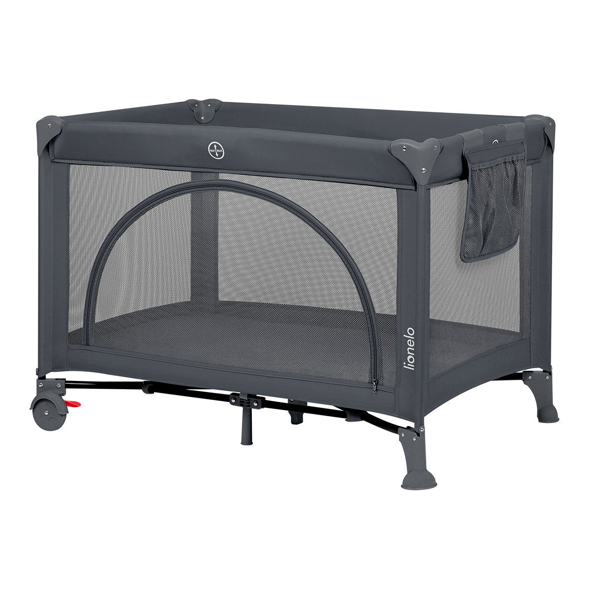 bedside crib product view 3 Lionelo Laura Grey Concrete