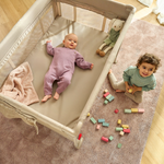 bedside crib product view 2 Lionelo Laura Grey Concrete