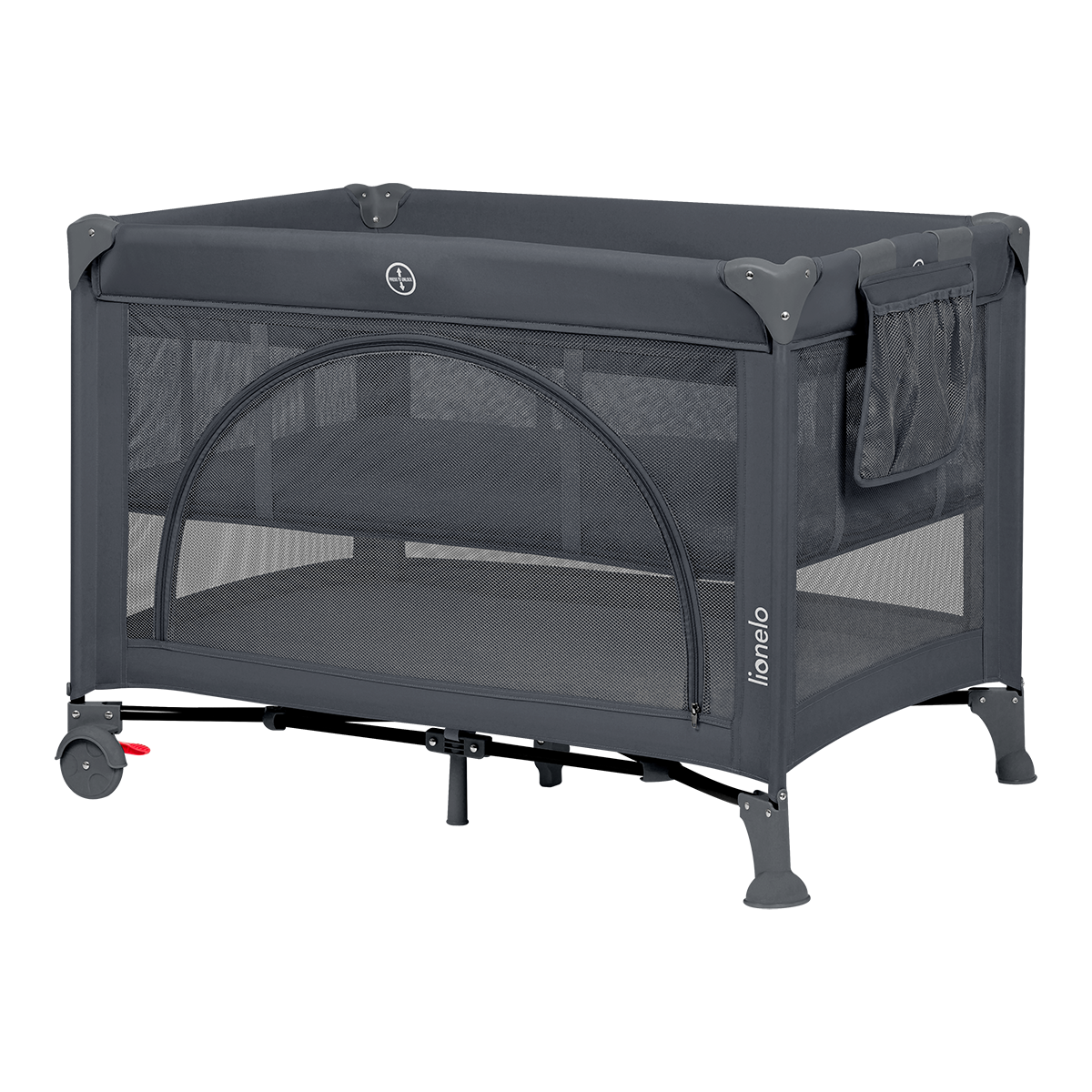 bedside crib product view 6 Lionelo Laura Grey Concrete