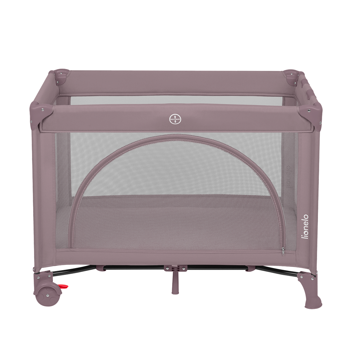 bedside crib Lionelo Laura Pink Nude