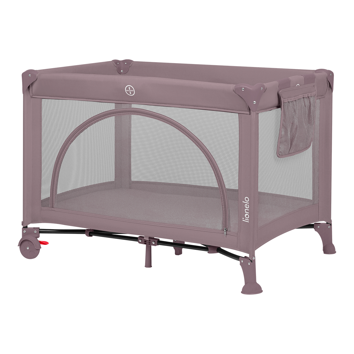 bedside crib product view 3 Lionelo Laura Pink Nude