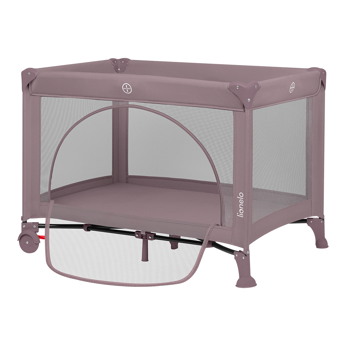 bedside crib product view 5 Lionelo Laura Pink Nude