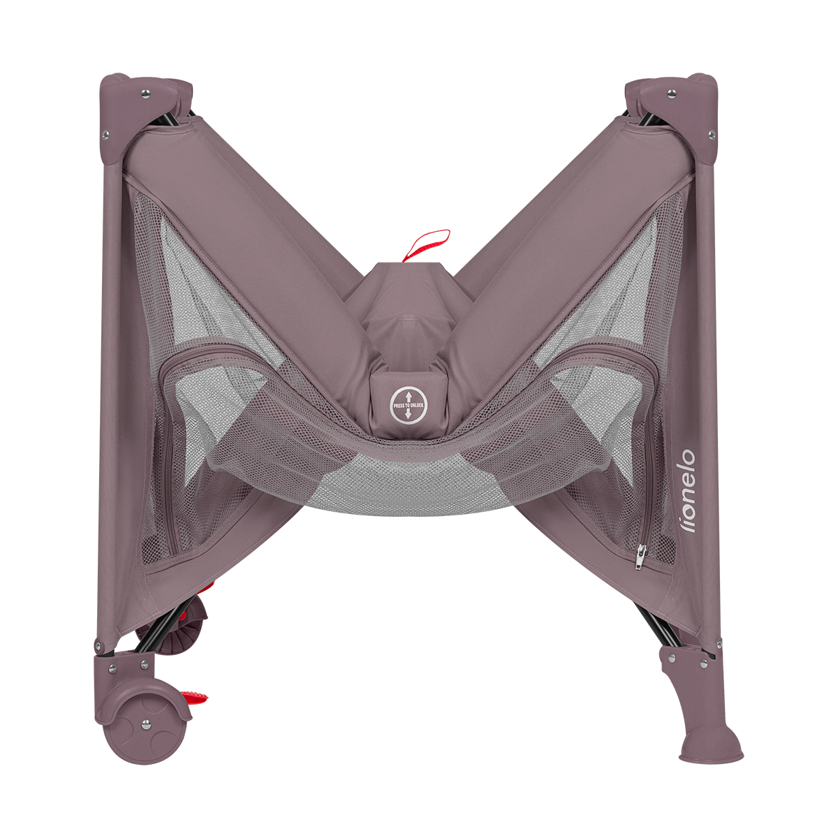 bedside crib product view 8 Lionelo Laura Pink Nude