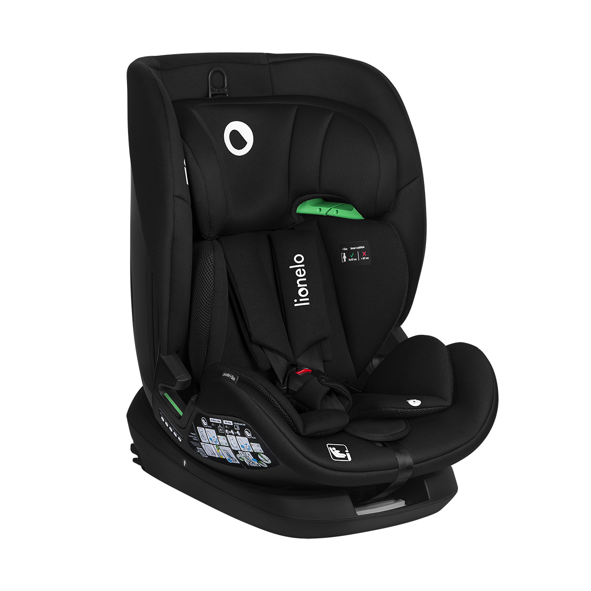 i-Size convertible car seat Lionelo Lavender i-Size Black Carbon