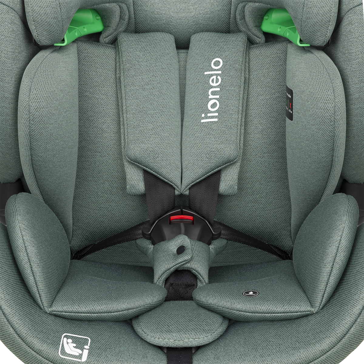 i-Size convertible car seat product view 3 Lionelo Lavender i-Size Green Pistachio