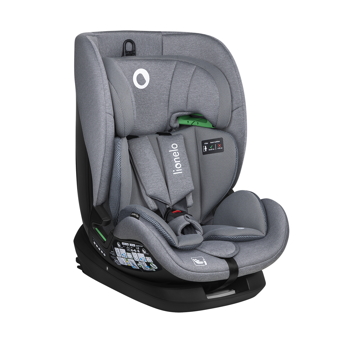 i-Size convertible car seat Lionelo Lavender i-Size Grey Stone