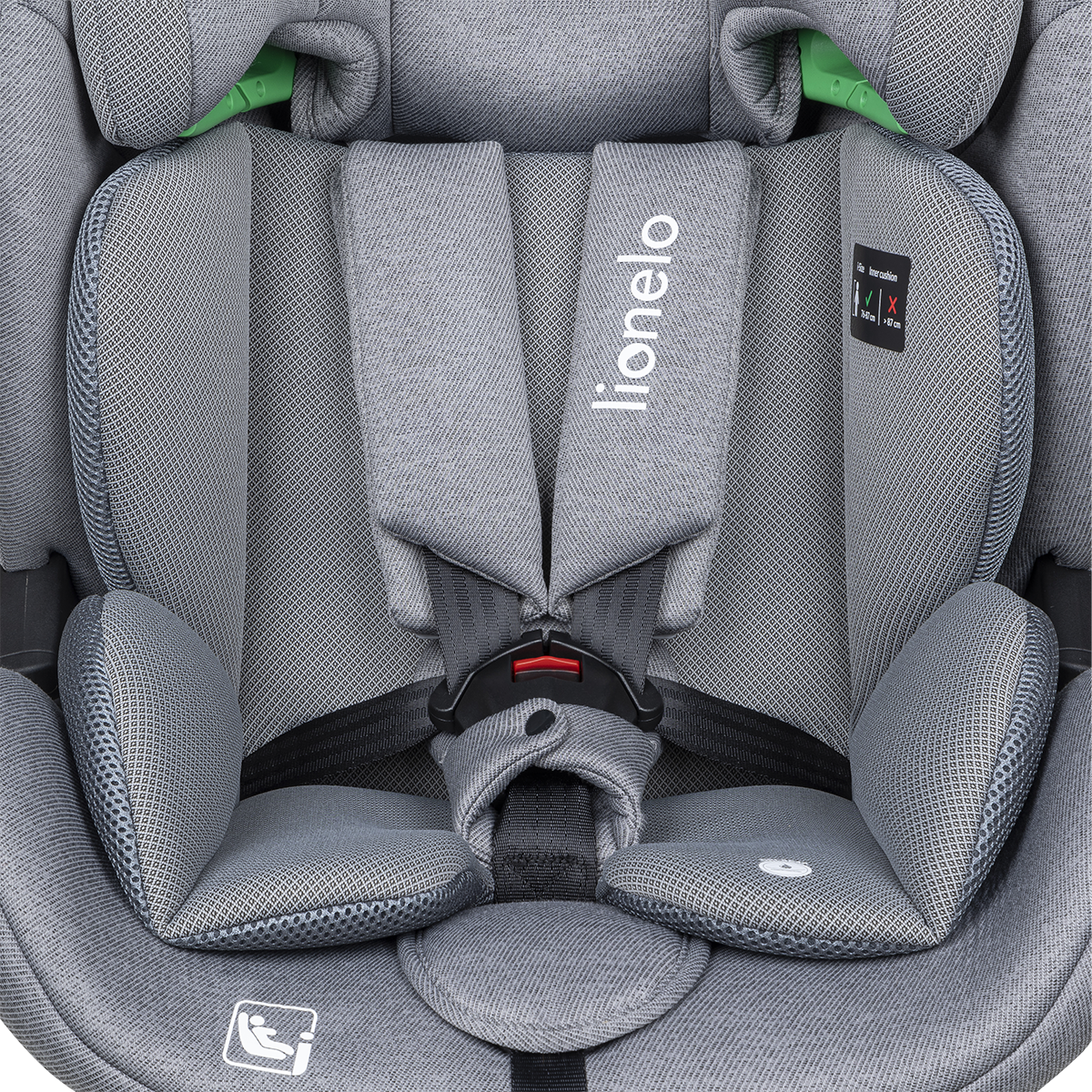 i-Size convertible car seat product view 3 Lionelo Lavender i-Size Grey Stone