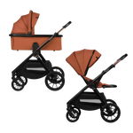 2-in-1 stroller with carrycot and stroller seat Lionelo Layla 2-in-1 Brown Rust