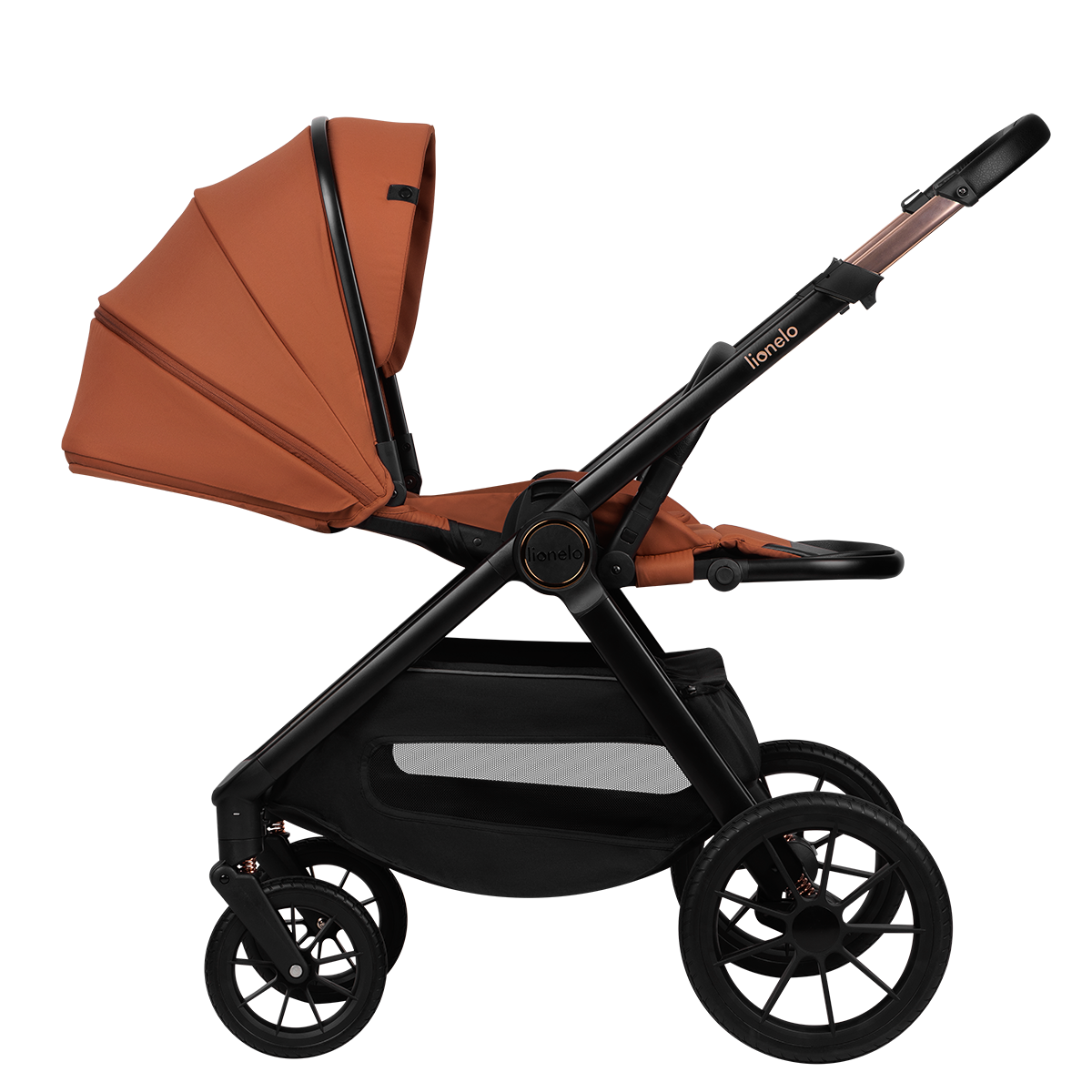 2-in-1 stroller product view 4 Lionelo Layla 2-in-1 Brown Rust