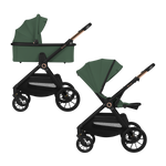 2-in-1 stroller with carrycot and stroller seat Lionelo Layla 2-in-1 Green Forest