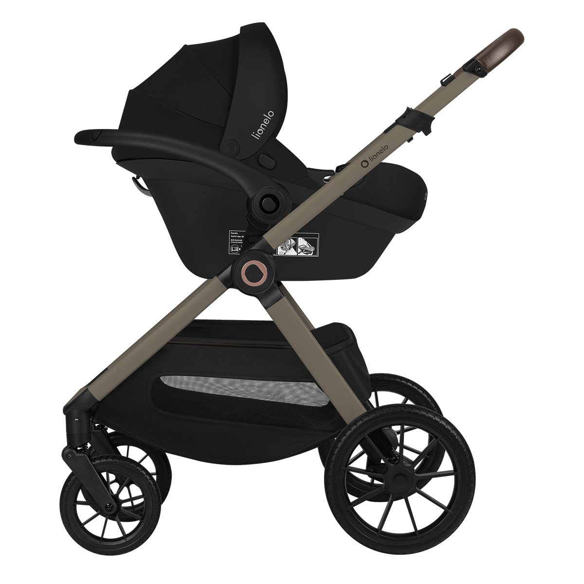 3-in-1 stroller product view 5 Lionelo Layla 3-in-1 Beige Taupe