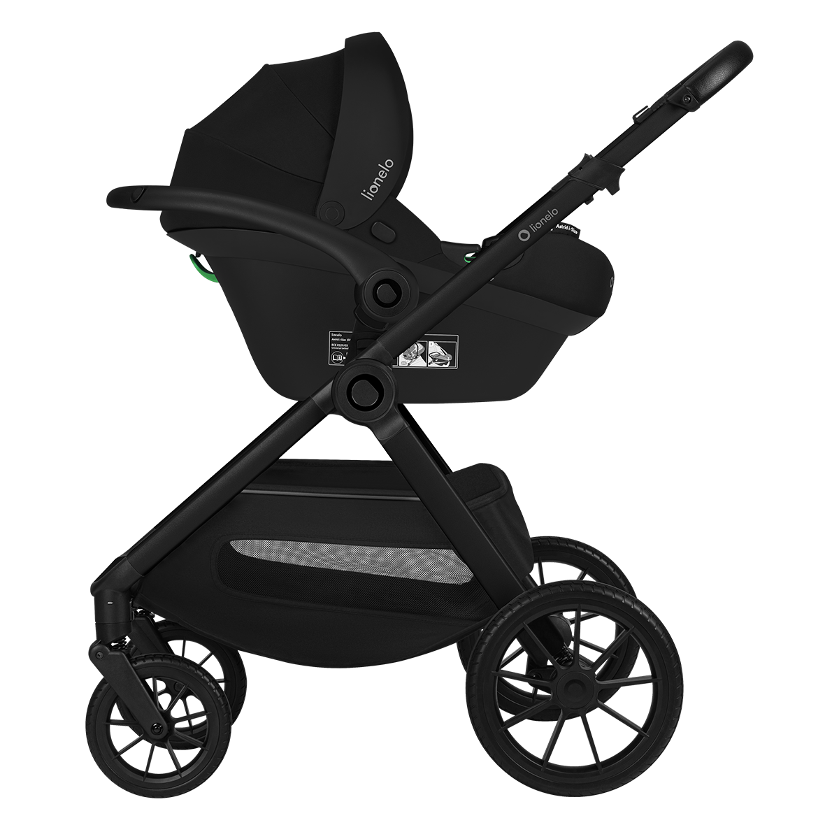 3-in-1 stroller product view 5 Lionelo Layla 3-in-1 Black Onyx