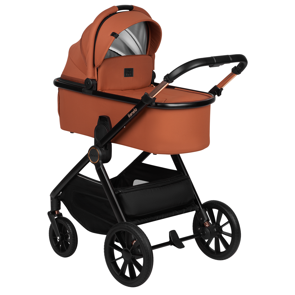 3-in-1 stroller product view 4 Lionelo Layla 3-in-1 Brown Rust