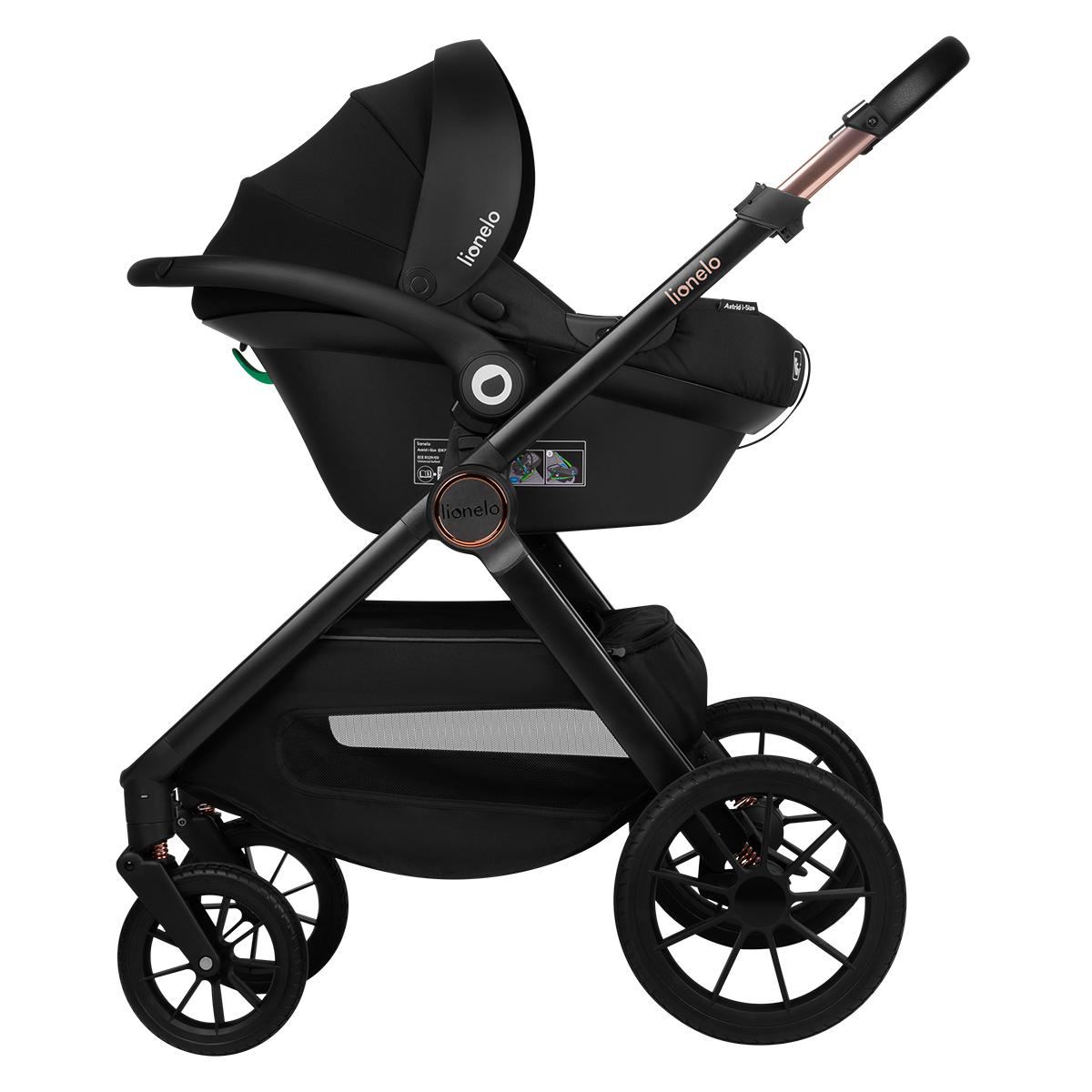 3-in-1 stroller product view 5 Lionelo Layla 3-in-1 Brown Rust