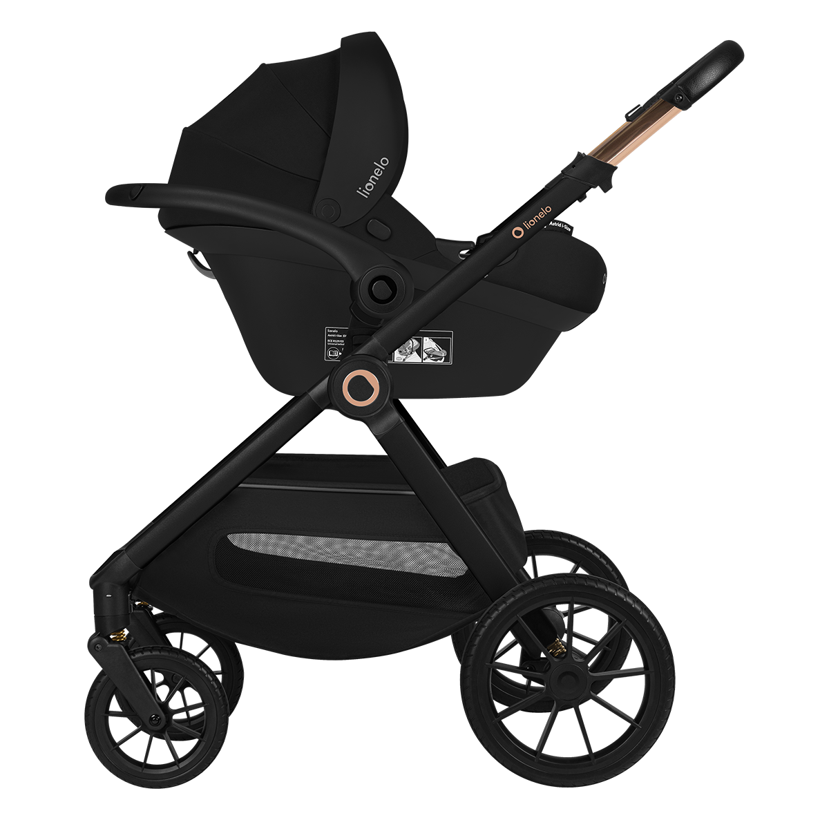 3-in-1 stroller product view 5 Lionelo Layla 3-in-1 Green Forest