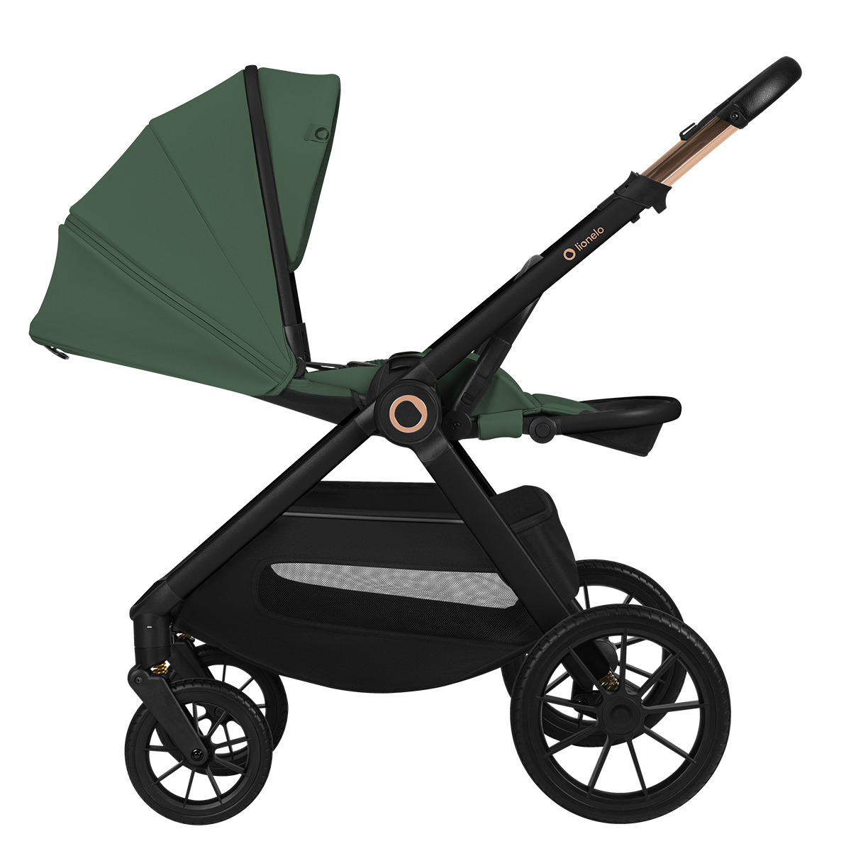 3-in-1 stroller product view 8 Lionelo Layla 3-in-1 Green Forest