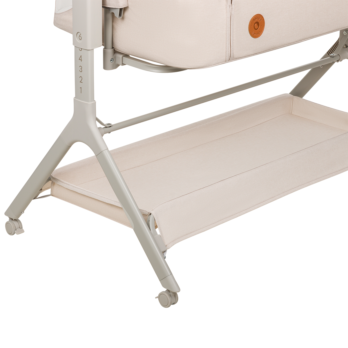 bedside crib product view 4 Lionelo Leonie Plus Beige Sand