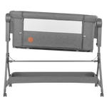 bedside crib product view 2 Lionelo Leonie Plus Grey Stone