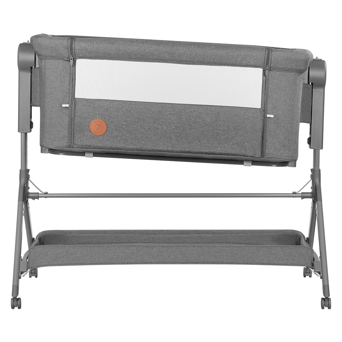 bedside crib product view 2 Lionelo Leonie Plus Grey Stone