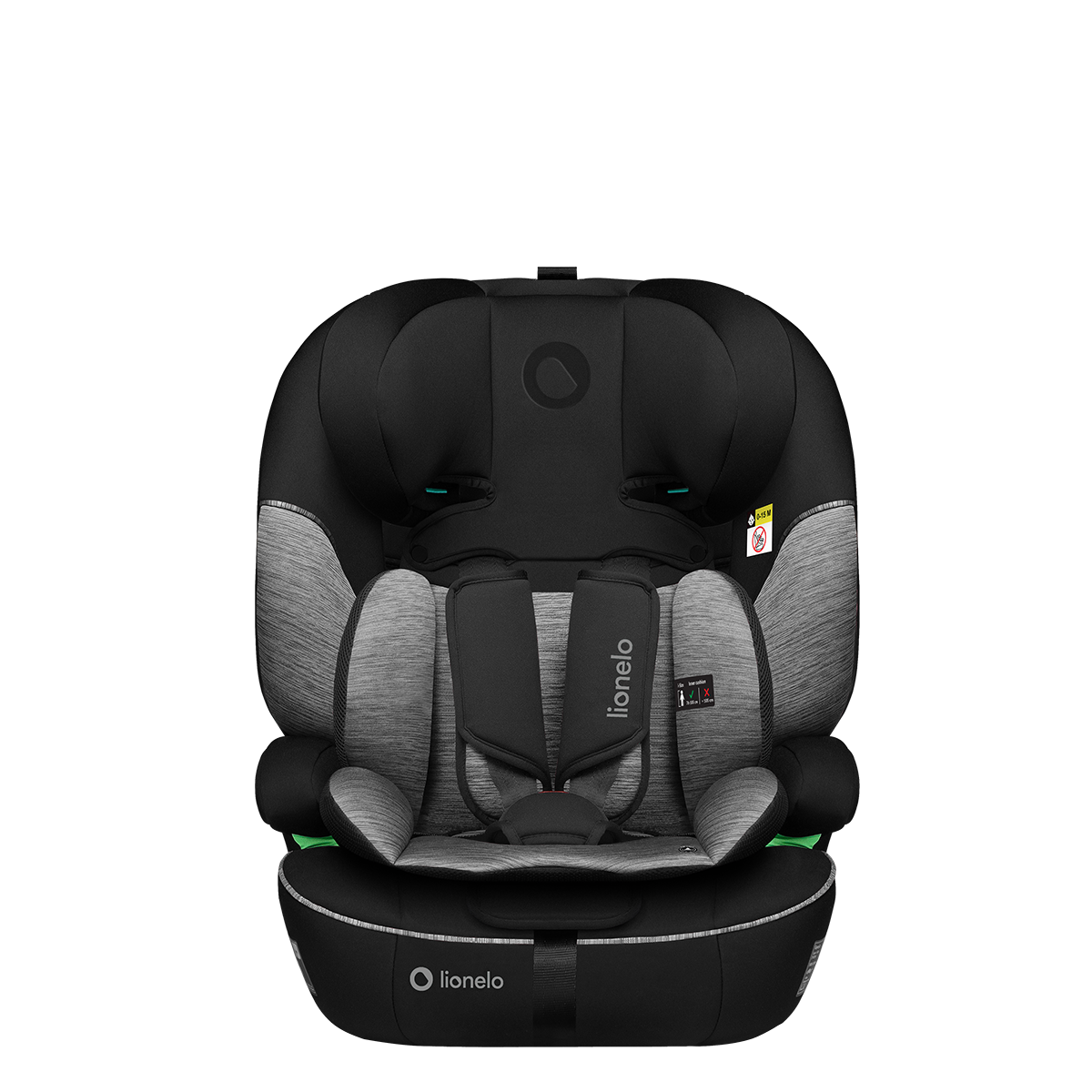 i-Size convertible car seat product view 3 Lionelo Levi i-Size Black Grey