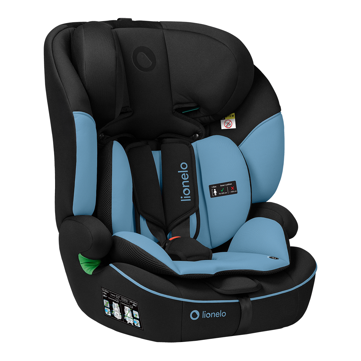 i-Size convertible car seat Lionelo Levi i-Size Blue Cobalt