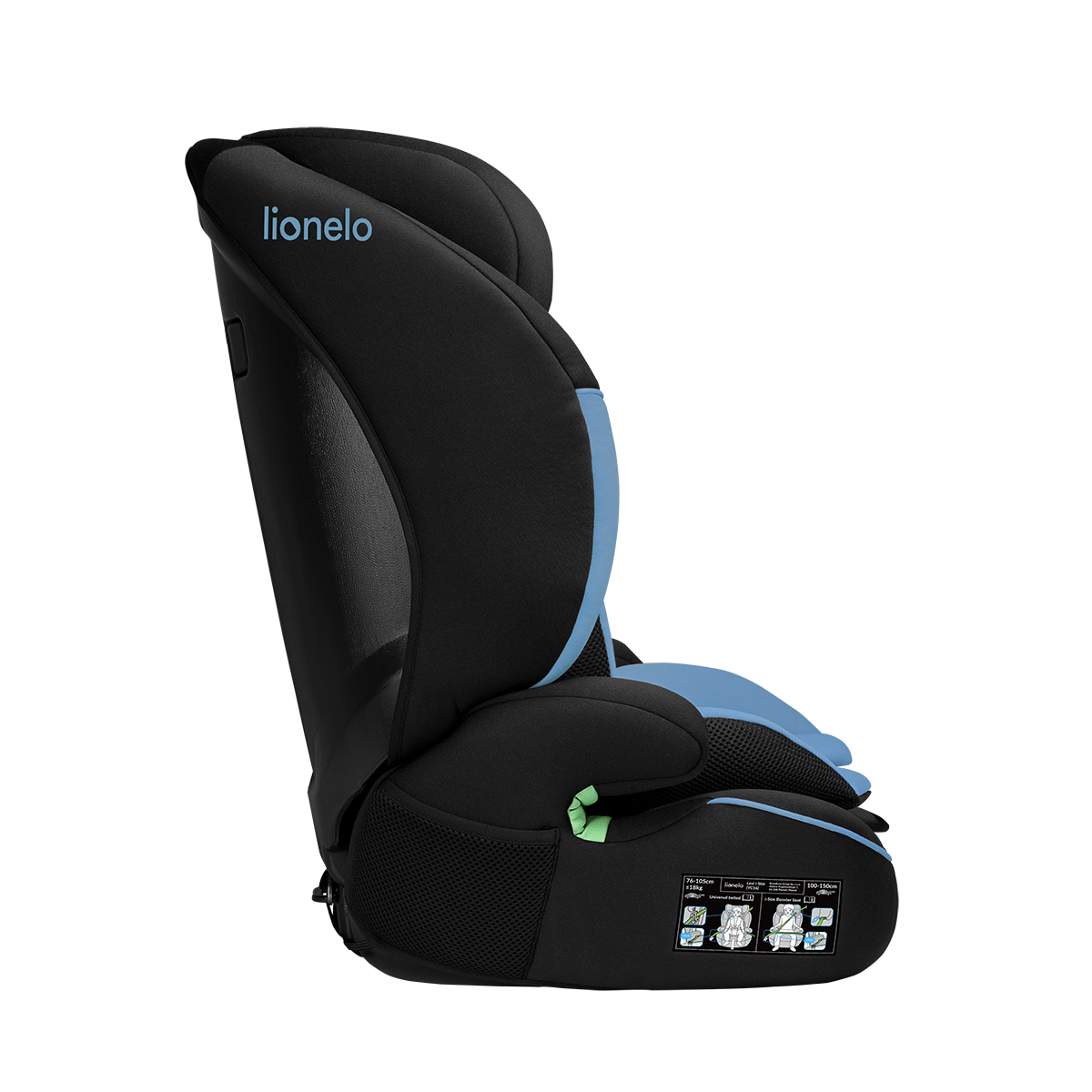 i-Size convertible car seat product view 5 Lionelo Levi i-Size Blue Cobalt
